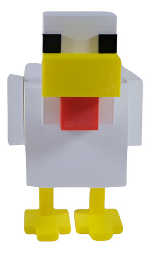 Figura De Acción Pollo Minecraft Impresion 3d Alex Gallina