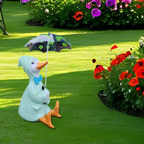 Figura En Miniatura Garden Duck Statue Crafts Diy 1