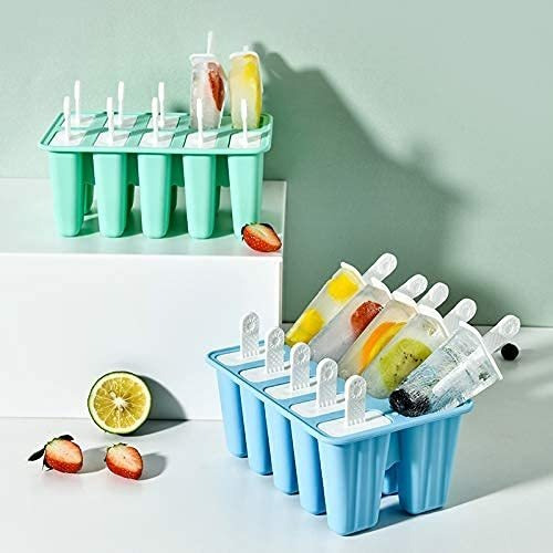 Moldes De Paletas De Silicona De Color Azul