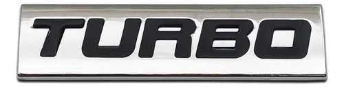 1 Calcomanía De Metal Con Emblema Turbo De Letra 3d Con Plac