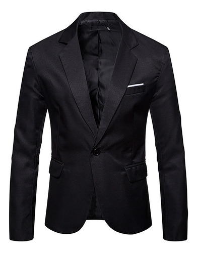 Camisa Hombre Traje Color Sólido Chamarra Juvenil Slim 2435