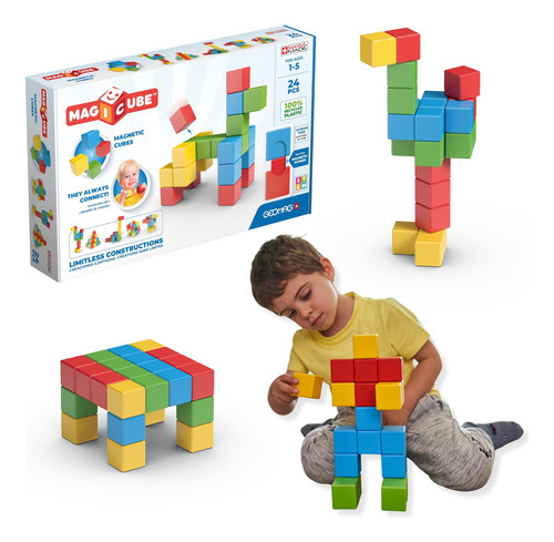 Geomag Juego De Construcción De Cubos Apilables Magnéticos M