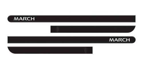Moldura Negra Nissan Logo March 4p