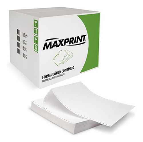 Formulário Contínuo 240x140mm 2v Razão Maxprint C/ 3000 Un