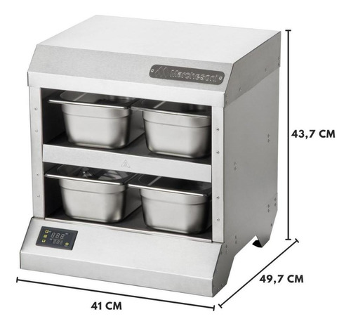 Mantenedor Conservador Estufa Proteína 4 Cubas Marchesoni 220V