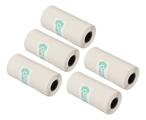 Mini Impressora: Papel Fotográfico De 5 Rolos, Adesivo Térmi