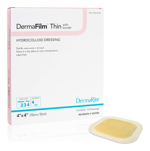 Dermafilm Hydrocld X-thin Dmr Tamaño: (10) 4x4 Dermarite