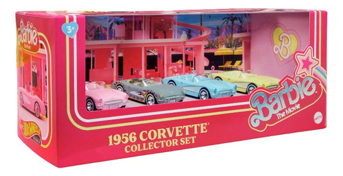 Hot Wheels Barbie The Movie Corvette 4 Pack