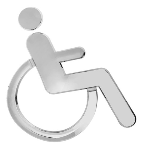 3d Acrílico Autoadesivo Para Handicap Cadeira De Para