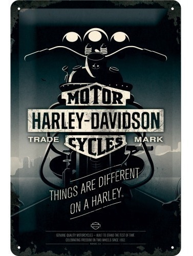 Cartel Nostalgic-art® Harley Davidson Things Are Different