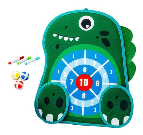 Amosfun Kids Dart Board Game Double-sided Dinosaur With