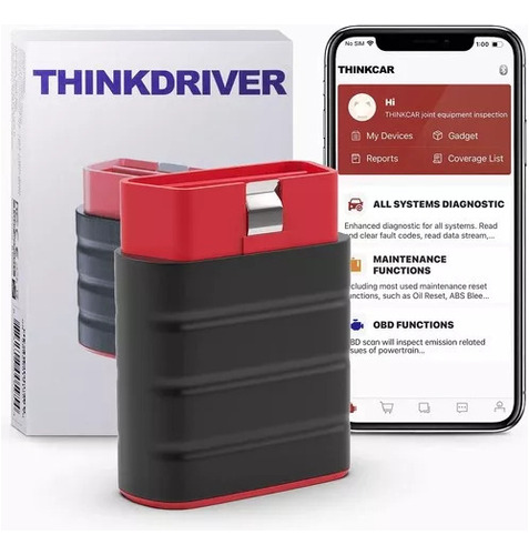 Escaner Automotriz Thinkdriver Obd 2 Multimarca 12 Voltios