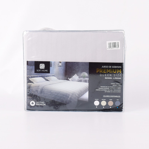 Juego Sabanas Queen Size 600h Hotelera Piel Durazno Premium