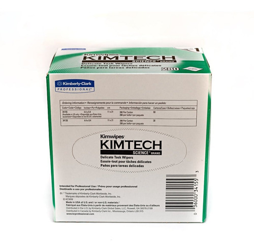 60 X Lenços Anti Estático Kimtech Kimwipe Optico - Nfe