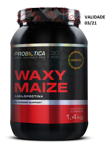Waxi Maize - 1400g 1,4kg - Probiotica Waxy Mayze Sem Sabor