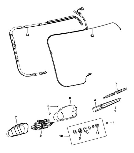Imagen 2 de 4 de Plumilla Trasera Mopar Dodge Durango Cyl 6.4 2010-2020