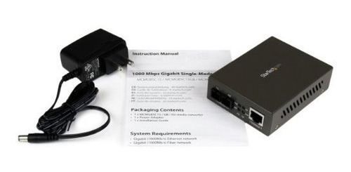 Convertidor Medio Ethernet Fibra Multimodo Gigabit 1000