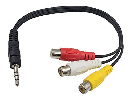 Maxhood Conector Macho De 35 Mm A 3rca Hembra Cable Adaptado