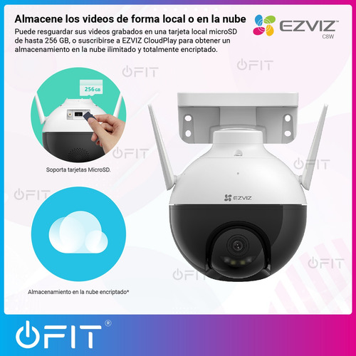Imagen 8 de 10 de Camara Seguridad Domo Ip Wifi Ezviz 2k Audio Exterior