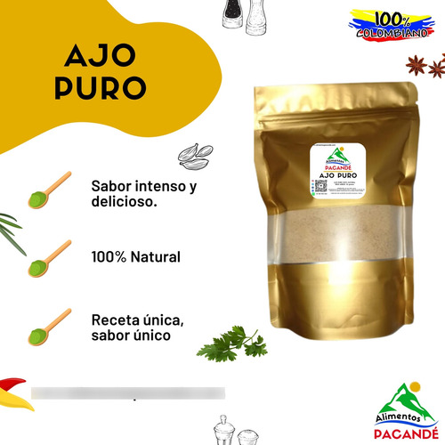 Ajo Puro En Polvo X 250 G - g a $136