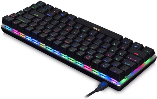 Imagen 5 de 7 de Teclado Mecánico Gamer Full Rgb 82 Teclas Black - Ajazz