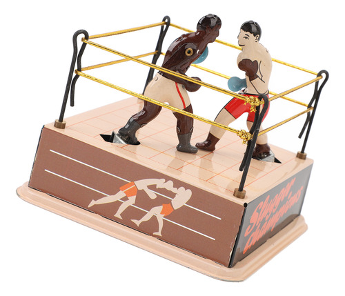 Ring De Boxeo Con Forma De Reloj, Juguete Decorativo De Hoja