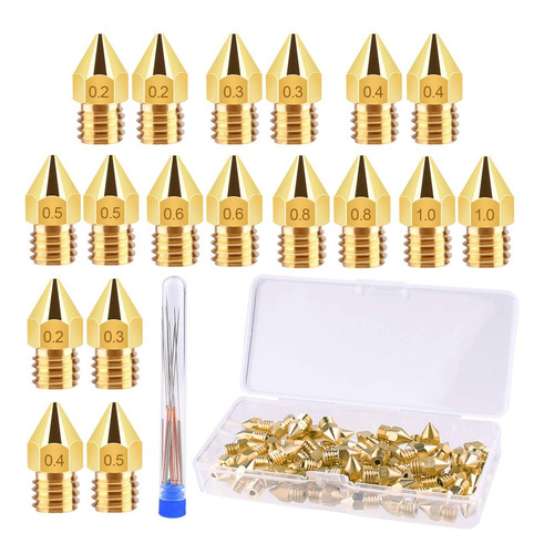 Kit De Boquillas Para Impresora 3d Mk8 Extrusor Brass Print