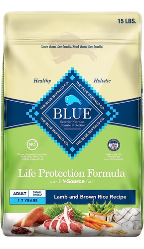 Alimento Para Perro Adulto Blue Buffalo 6kg Cordero Y Arroz