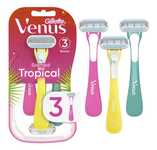 Maquinillas De Afeitar Desechables Para Mujer, Tropical