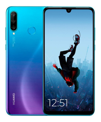 Huawei P30 Lite 128/4+ Lamina+ Estuche + Auric Gtia Oficial 