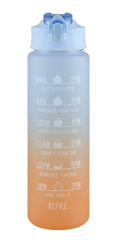 Imagen 7 de 10 de Botella De Agua Motivacional 800ml Termo Cilindro Vaso