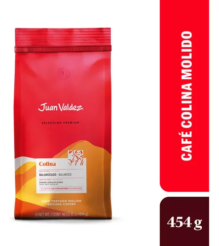 Café Juan Valdez® Molido X 454g - Colina (balanceado)