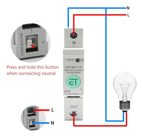 Disyuntor Inteligente Con Wifi, Interruptor De Relé De