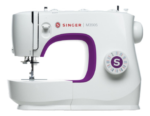 Imagen 1 de 7 de Máquina de coser recta Singer M3505 portable blanca 220V