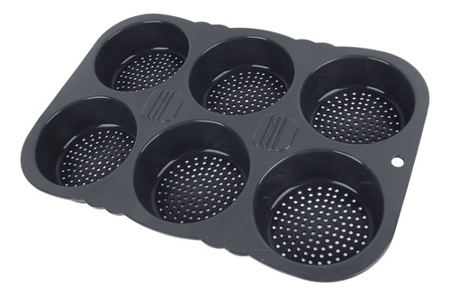 Molde Para Pan De Hamburguesa Con 6 Cavidades, Plegable Y Re