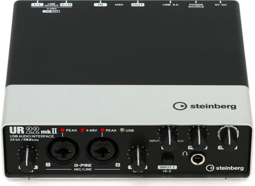 Interfaz De Grabación Placa De Sonido Usb Steinberg Ur22mkii