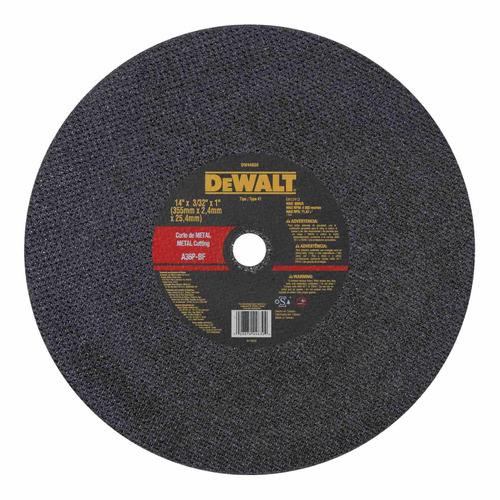 Disco Corte Metal 14x2.4mm Tronzadora Dw44630 Dewalt ( 5 U )