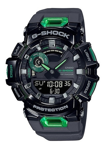 Reloj Casio G-shock Gba-900sm-1a3dr G-squad Hombre Color de la correa Negro Color del bisel Negro Color del fondo Negro