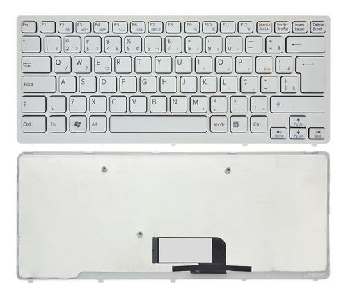 Teclado P/ Sony Branco Vpc-cw2s3c Vpc-cw2s5c Pcg-61411l