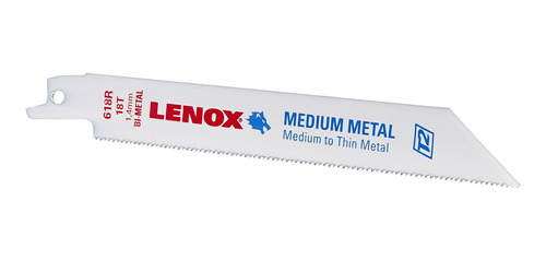 Lenox Tools Hoja Sierra Reciproca Corte Metal 6  18tpi 25