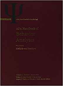 Apa Handbook Of Behavior Analysis (apa Handbooks In Psycholo