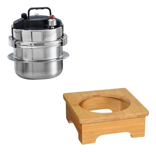 A Presión Pequeñas 2l Con Salvamanteles De Madera