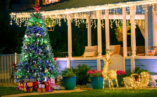 1.8m De Árbol De Navidad Artificial Verde Pino 960 Ramas