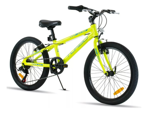 Bicicleta Infantil Racing 2.0 R20 Cambio Shimano 6 Vel Turbo Color Amarillo