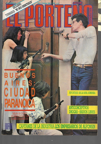 El Porteño 58 Oct 1986 Tupamaros Inseguridad Gumier Maier