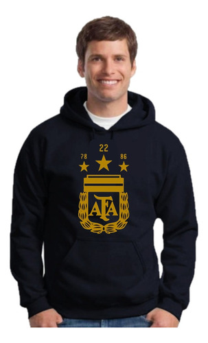 Buzo Hoddie Unisex Moda Futbol Argentina Afa Escudo Arb102