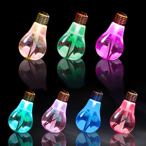 Difusor Humidificador Bulbo Aromatico Purificador Usb Luz