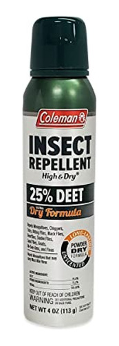 Coleman Repelente De Insectos En Aerosol: 25% Deet El Aeroso