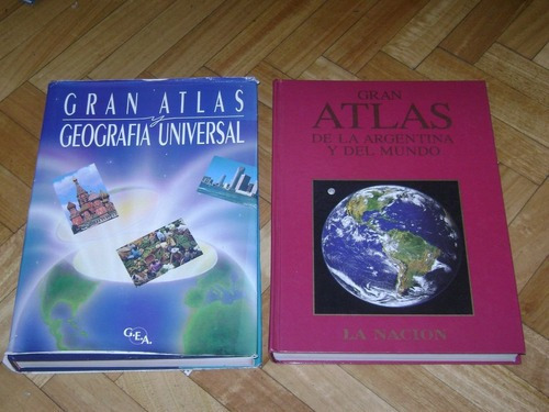 Lote De 2 Excelentes Atlas De La Argentina Y El Mundo