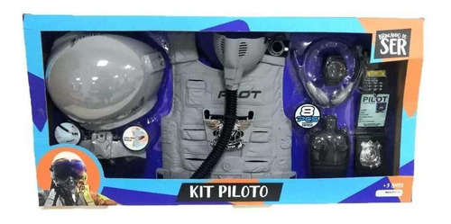 Brinquedo Kit Piloto De Avião Multikids Br1121